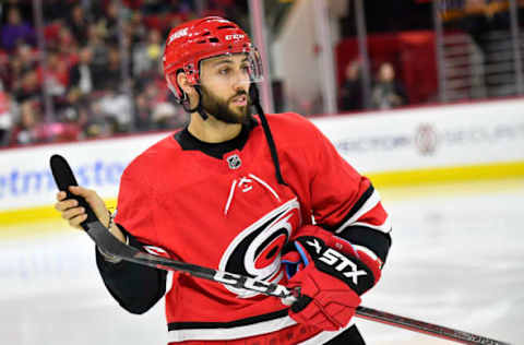 Vincent Trocheck #16 of the Carolina Hurricanes (Photo by Grant Halverson/Getty Images)