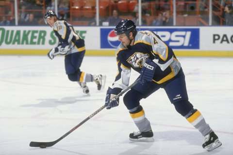 12 Nov 1998: Defenseman Jay More #4 of the Nashville PredatorsMandatory Credit: Elsa Hasch /Allsport