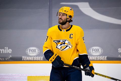 Roman Josi #59 of the Nashville Predators. (Photo by Brett Carlsen/Getty Images)