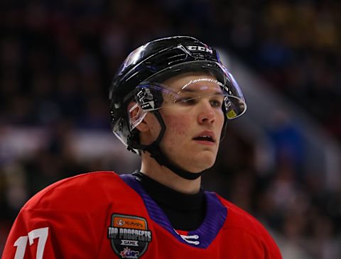 Danny Zhilkin #17 of Team Red. (Photo by Chris Tanouye/Getty Images)