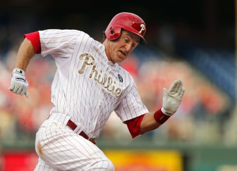 Even Utley can’t outrun Father Time. Photo by Rich Schultz/Getty Images.