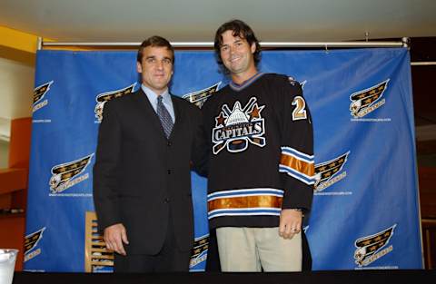 Robert Lang, Washington Capitals (Photo by Mitchell Layton/Getty Images/NHLI)