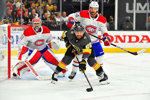 Jun 14, 2021; Las Vegas, Nevada, USA; Montreal Canadiens Joel Edmundson Mandatory Credit: Stephen R. Sylvanie-USA TODAY Sports