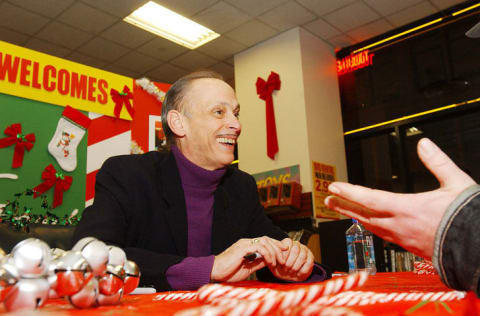 John Waters signs his CD, 'John Waters' Christmas, at New York City's Tower Records in 2004.