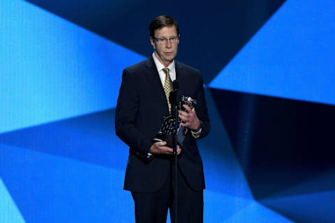 LAS VEGAS, NV – JUNE 21: President of Hockey Operations and general manager David Poile of the Nashville Predators speaks after winning the NHL General Manager of the Year Award (Most Outstanding General Manager) during the 2017 NHL Awards and Expansion Draft at T-Mobile Arena on June 21, 2017 in Las Vegas, Nevada. (Photo by Ethan Miller/Getty Images)