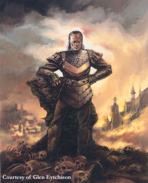 Lou Police's oil painting of Vigo, which Eytchison used as reference for creating the set and photograph seen in Ghostbusters II.