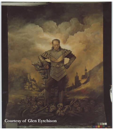 The photograph that was turned into the "oil painting" used on the Ghostbusters II set.