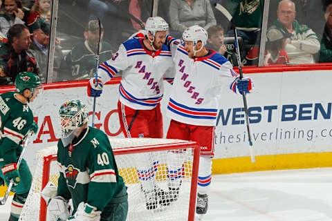 ST. PAUL, MN – FEBRUARY 13: (L-R) Kevin Hayes