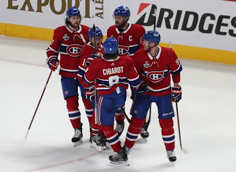 Jul 2, 2021; Montreal, Quebec, CAN; Montreal Canadiens. Mandatory Credit: Jean-Yves Ahern-USA TODAY Sports