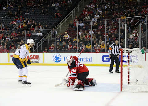 Filip Forsberg #9 of the Nashville Predators (Photo by Bruce Bennett/Getty Images)