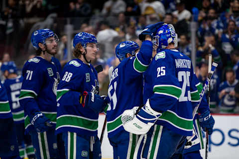 Jacob Markstrom #25 of the Vancouver Canucks (Photo by Ben Nelms/Getty Images)