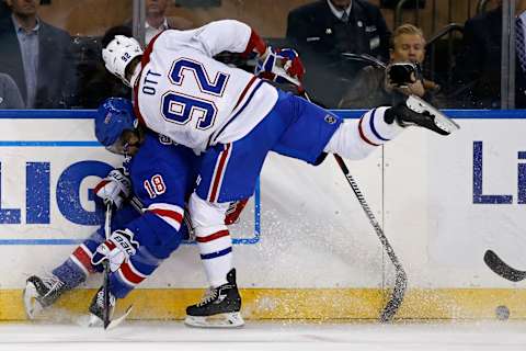 Apr 22, 2017; New York, NY, USA; Montreal Canadiens Steve Ott Mandatory Credit: Adam Hunger-USA TODAY Sports