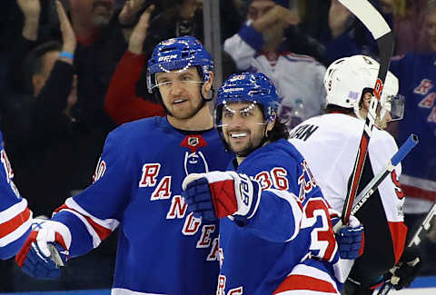 NEW YORK, NY – NOVEMBER 19: (l-r) Michael Grabner