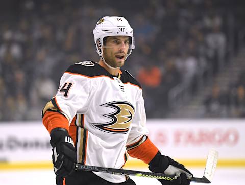 Adam Henrique #14 of the Anaheim Ducks. (Photo by Harry How/Getty Images)