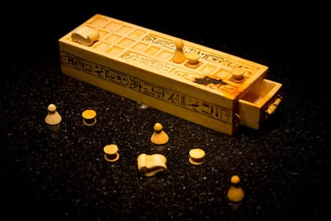 The ancient board game senet.