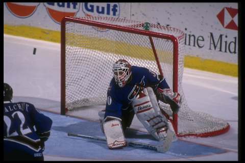 Jim Carey, Washington Capitals Mandatory Credit: Rick Stewart /Allsport