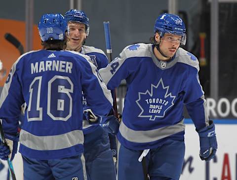 TORONTO, ON – FEBRUARY 6: Auston Matthews #34 of the Toronto Maple Leafs . (Photo by Claus Andersen/Getty Images)