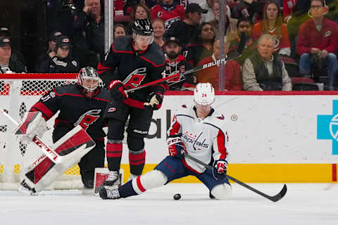 Connor McMichael, Washington Capitals Mandatory Credit: James Guillory-USA TODAY Sports