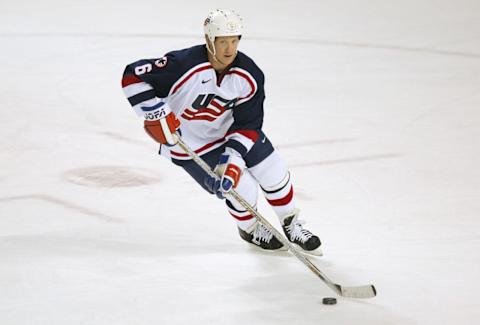 Phil Housley #6 of the USA: (Elsa Hasch/Getty Images)