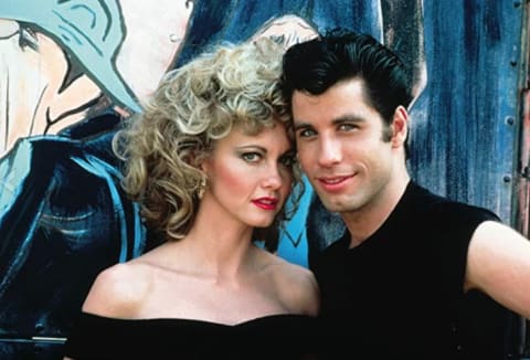 Olivia Newton-John and John Travolta in Grease (1978).