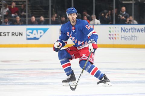 Adam McQuaid #54 of the New York Rangers. (Photo by Jared Silber/NHLI via Getty Images)