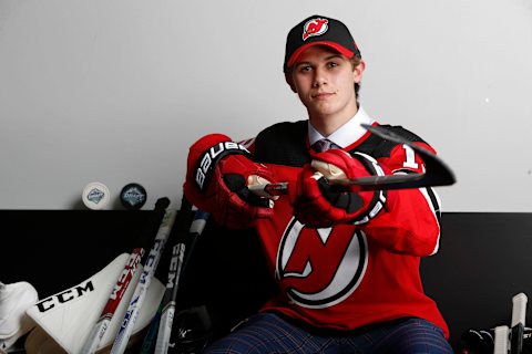 Jack Hughes of New Jersey Devils. (Photo by Kevin Light/Getty Images)