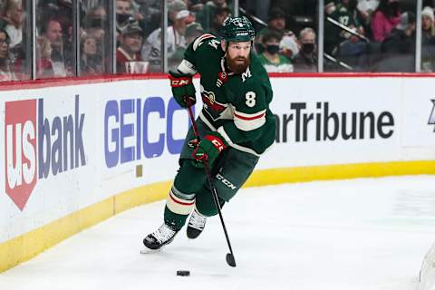 Jan 22, 2022; Saint Paul, Minnesota, USA; Jordie Benn Mandatory Credit: David Berding-USA TODAY Sports