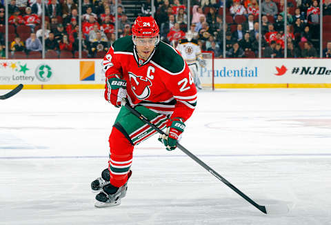 Bryce Salvador #24 of the New Jersey Devils (Photo by Jim McIsaac/Getty Images)