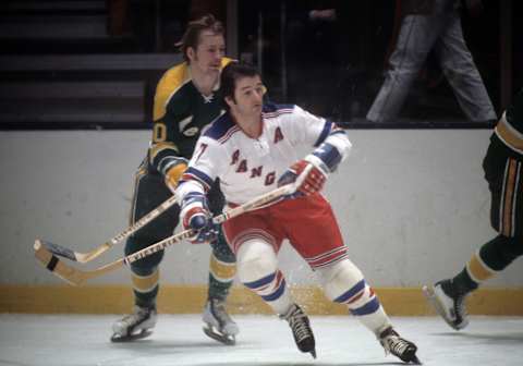 Rod Gilbert #7 of the New York Rangers. (Photo by Melchior DiGiacomo/Getty Images)