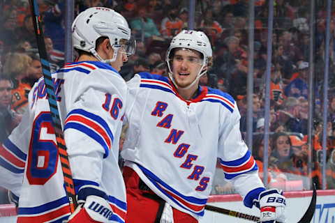 Brett Howden of the New York Rangers (Photo by Drew Hallowell/Getty Images)