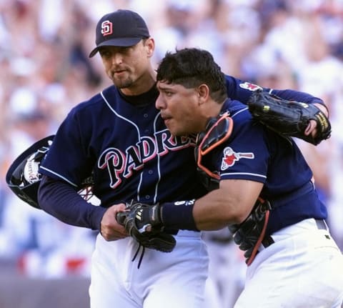 Trevor Hoffman (Photo credit should read VINCE BUCCI/AFP via Getty Images)