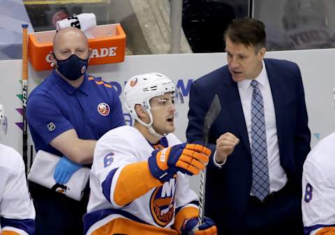 Ryan Pulock #6 of the New York Islanders. (Photo by Andre Ringuette/Freestyle Photo/Getty Images)