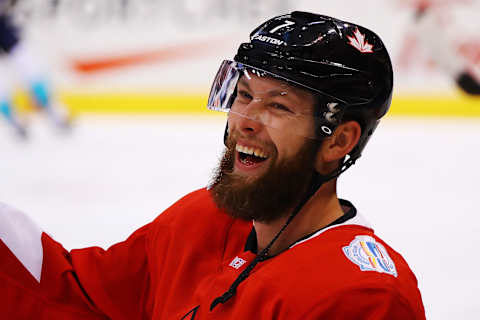 Jake Muzzin, Team Canada (Photo by Bruce Bennett/Getty Images)