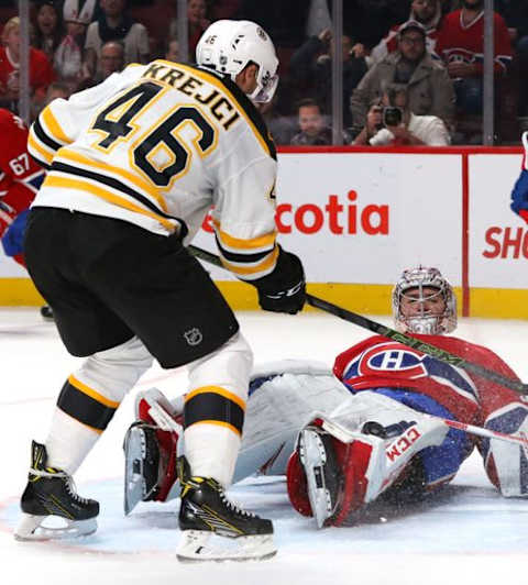 David Krejci. Mandatory Credit: Jean-Yves Ahern-USA TODAY Sports