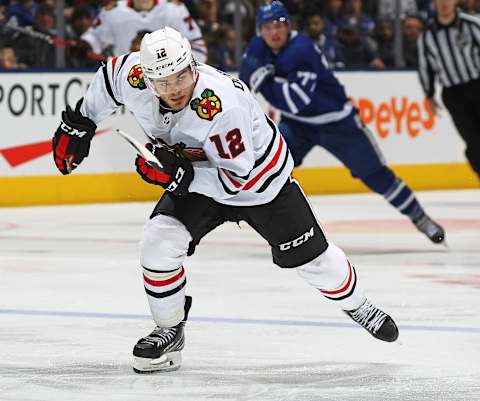 Alex DeBrincat. (Photo by Claus Andersen/Getty Images)