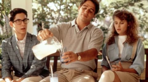 Tony Danza and Ami Dolenz in She's Out of Control (1989).