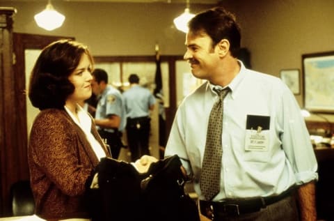 Dan Aykroyd and Rosie O'Donnell in Exit to Eden (1994).