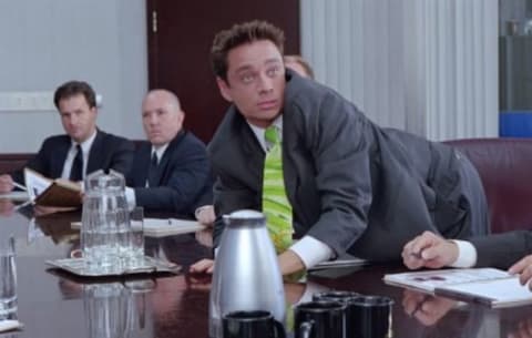 Chris Kattan stars in Corky Romano (2001).