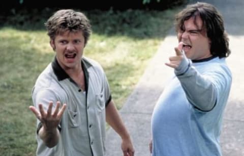 Steve Zahn and Jack Black in Saving Silverman (2001).