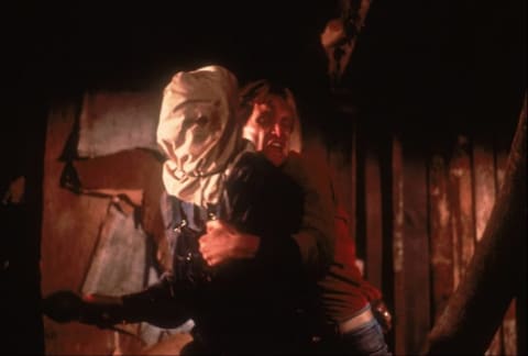 Steve Dash and John Furey in Friday the 13th Part 2 (1981).