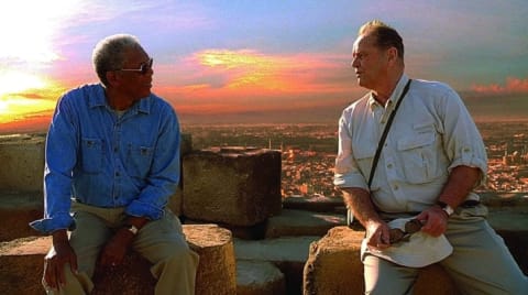 Morgan Freeman and Jack Nicholson in The Bucket List (2007).