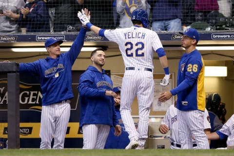 MILWAUKEE, WI – SEPTEMBER 08: Christian Yelich  (Photo by Dylan Buell/Getty Images)