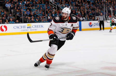 SAN JOSE, CA – APRIL 18: Ryan Kesler #17 of the Anaheim Ducks skates against the San Jose Sharks in Game Four of the 2018 Western Conference First Round on April 18, 2018. (Photo by Rocky W. Widner/NHL/Getty Images)