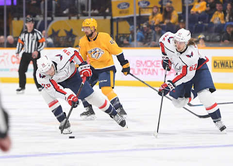 Nic Dowd, Carl Hagelin, Washington Capitals Mandatory Credit: Steve Roberts-USA TODAY Sports