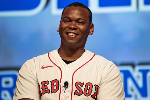 Boston infielder Rafael Devers (Photo by Billie Weiss/Boston Red Sox/Getty Images)