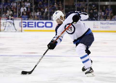 Patrik Laine #29 of the Winnipeg Jets. (Photo by Bruce Bennett/Getty Images)