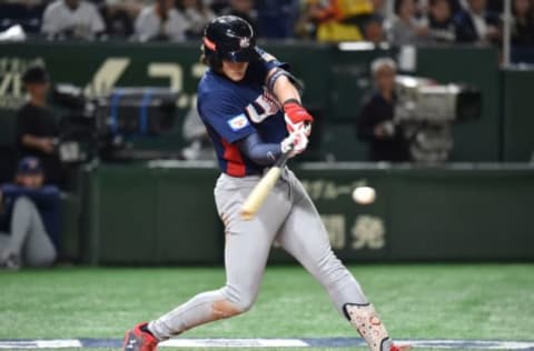 Barring an injury, Bohm will earn his 2021 spot on the Phillies by succeeding in Triple-A. Photo by KAZUHIRO NOGI/AFP via Getty Images.