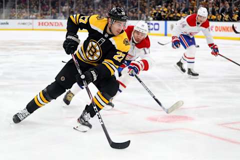 John Moore #27 of the Boston Bruins (Photo by Maddie Meyer/Getty Images)