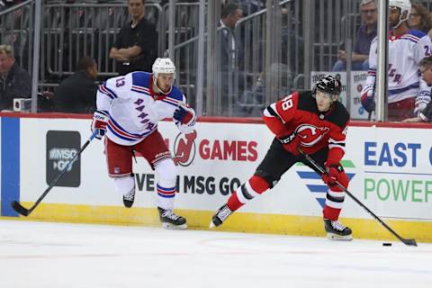 New Jersey Devils defenseman Ty Smith (48): Ed Mulholland-USA TODAY Sports