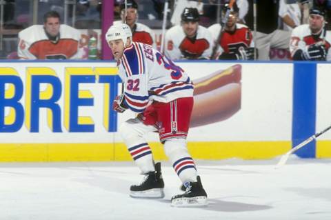 20 May 1997: Center Mike Eastwood of the New York Rangers in action during a game against the Philadelphia Flyers at Madison Square Garden in Manhattan, New York. The Flyers won the game 6-3. Mandatory Credit: Robert Laberge /Allsport